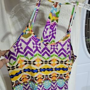 (931) APEACH. SIZE S, Top, Multi colors, , Spaghetti straps.